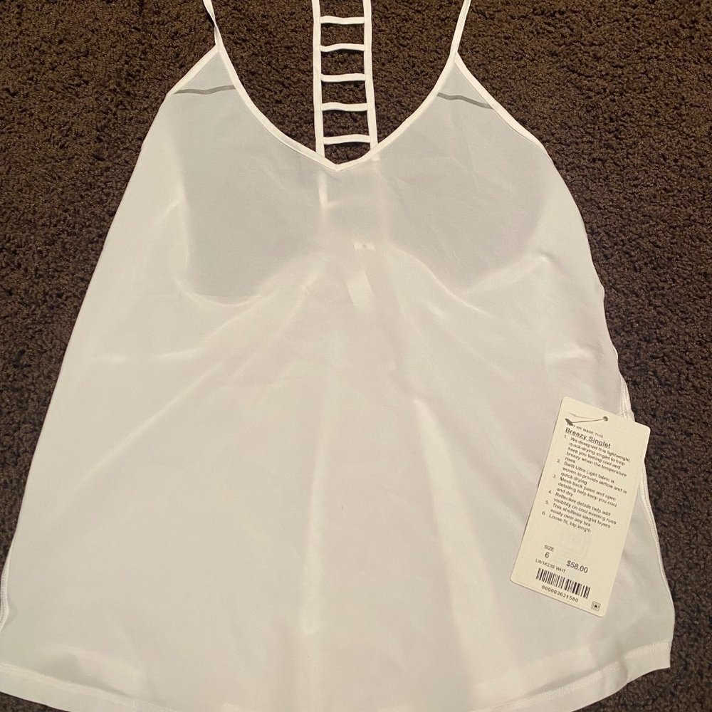 BRAND NEW LULULEMON BREEZE SHIRT WITH TAGS